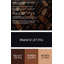 Desserts, barres chocolatées, art mural sur toile brune-96000881