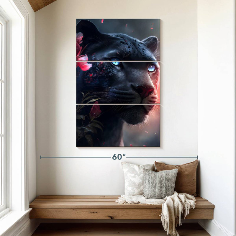 Brampt The Pink Black Panther, 50" H x 32" W