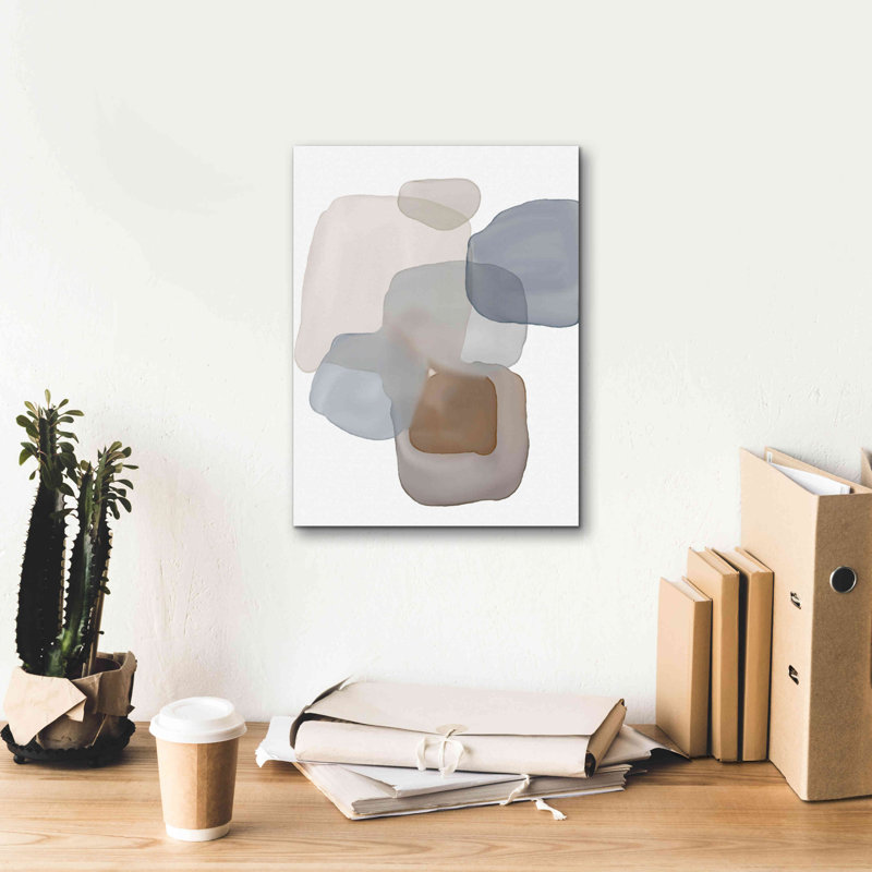 «Abstract Shapes 09» par Christov Art, estampe numérique sur toile, H 16 po x l 12 po x P 0,75 po