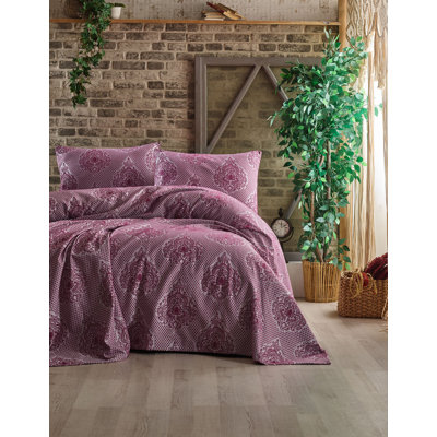 Cotton Floral Coverlet