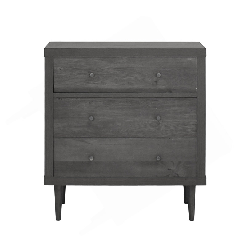 Commode 3 tiroirs L 31,25 po Lovelee, Érable gris