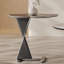 Table basse ronde moderne en pierre micro-cristalline