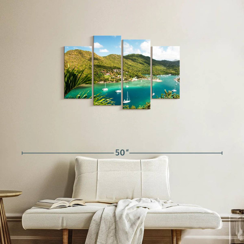 Gillard Marigot Bay, Sainte-Lucie, H 22 po x l 36 po