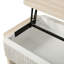 Table basse à plateau relevable avec rangement dissimulé et conception peu encombrante