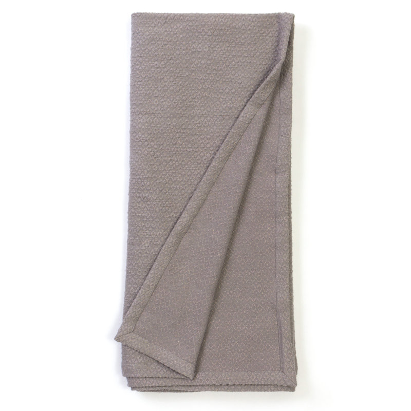 Hand Woven Throw Blanket, Gray