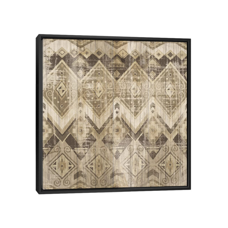 Impression sur toile tendue, "Natural histoire", H 18 po x l 18 po x P 1,5 po, Toile avec cadre noir, Pas de tapis