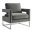Fauteuil en velours l 33,5 po Isabel-191287708