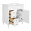 Meuble-lavabo de salle de bain 30 po avec lavabo, armoire de rangement autoportante avec porte à fermeture douce-1653558101