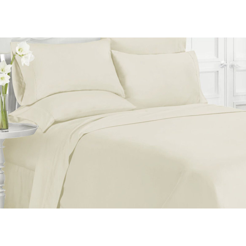 Swift Home Ultra-Soft 6-Piece Sheet Set with Extra Pillowcases - Essential 1800 Series Microfiber - Fits Mattress up to 14" Tall - Peach Fuzz, Durable, Easy Care