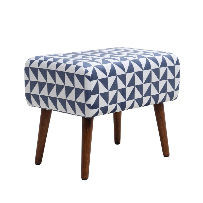 Ovitt 48.5cm Wide Rectangle Geometric Footstool Ottoman