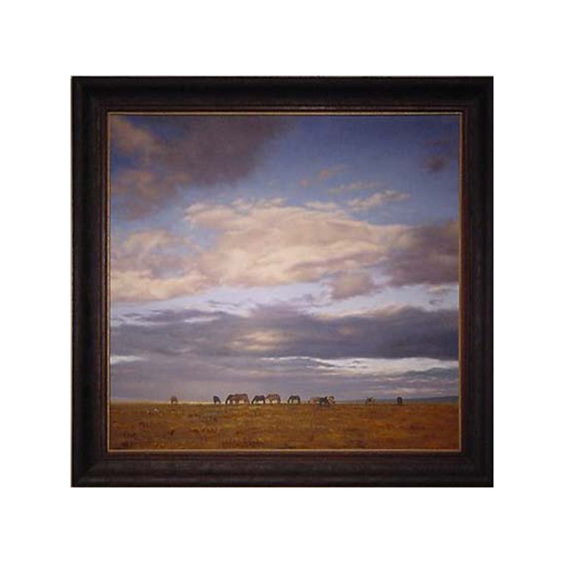 Grazing Horses Painting