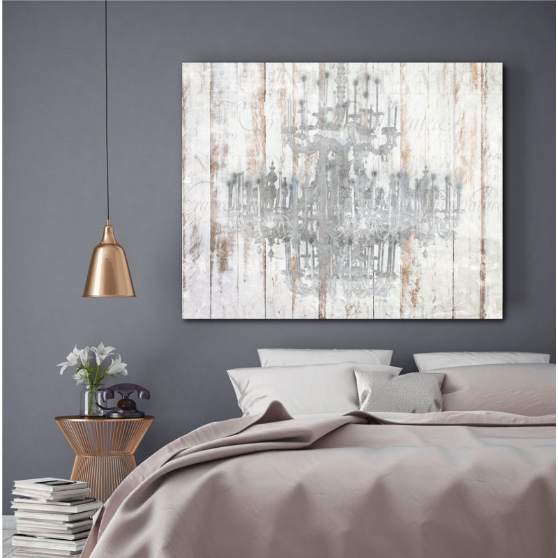 Reproduction d’art sur toile tendue en bois de grange, H 24 po x l 36 po x 1,5 po