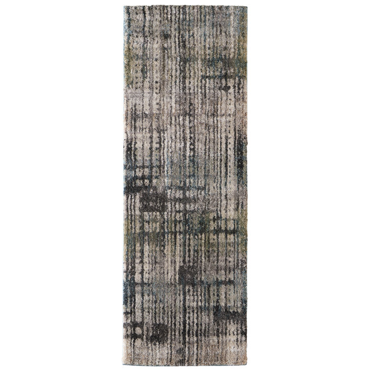 Templas Modern Abstract, Gray/Black/Ivory