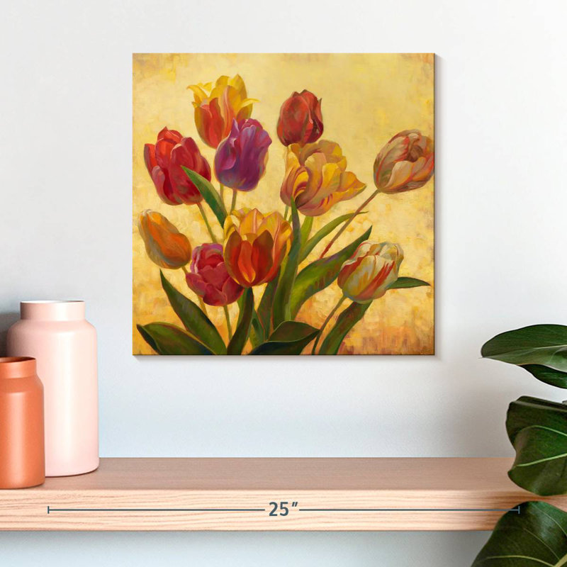 Bouquet de tulipes romantiques Harnek, H 16 po x l 16 po