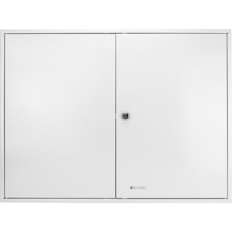 480 Keys Cabinet With Lock And White - Efficient Key Management Box For Tags Secure Storage Solution