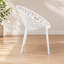 Chaises de salle à manger en plastique avec pattes en métal, design moderne et transparent