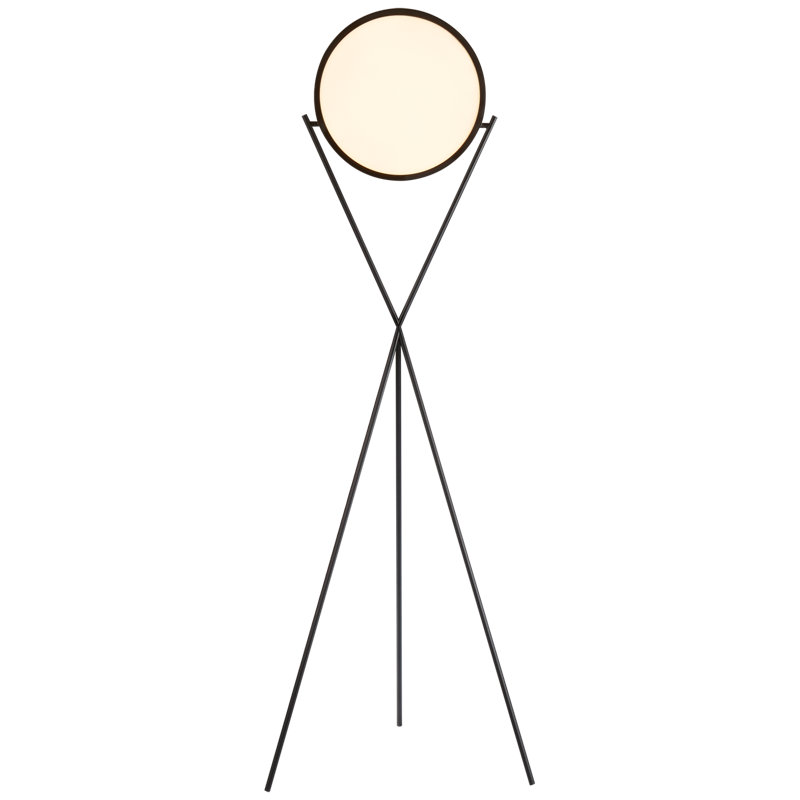 LED Tripod Floor Lamp, Matte Black