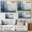 «Minimalisme beige et bleu campagne III», impression sur toile encadrée campagne-400594399-400594385