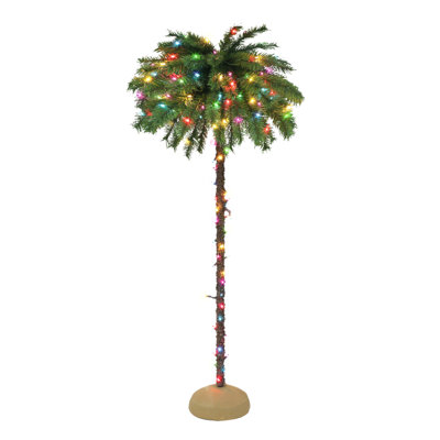 6' Lighted Pine Christmas Tree