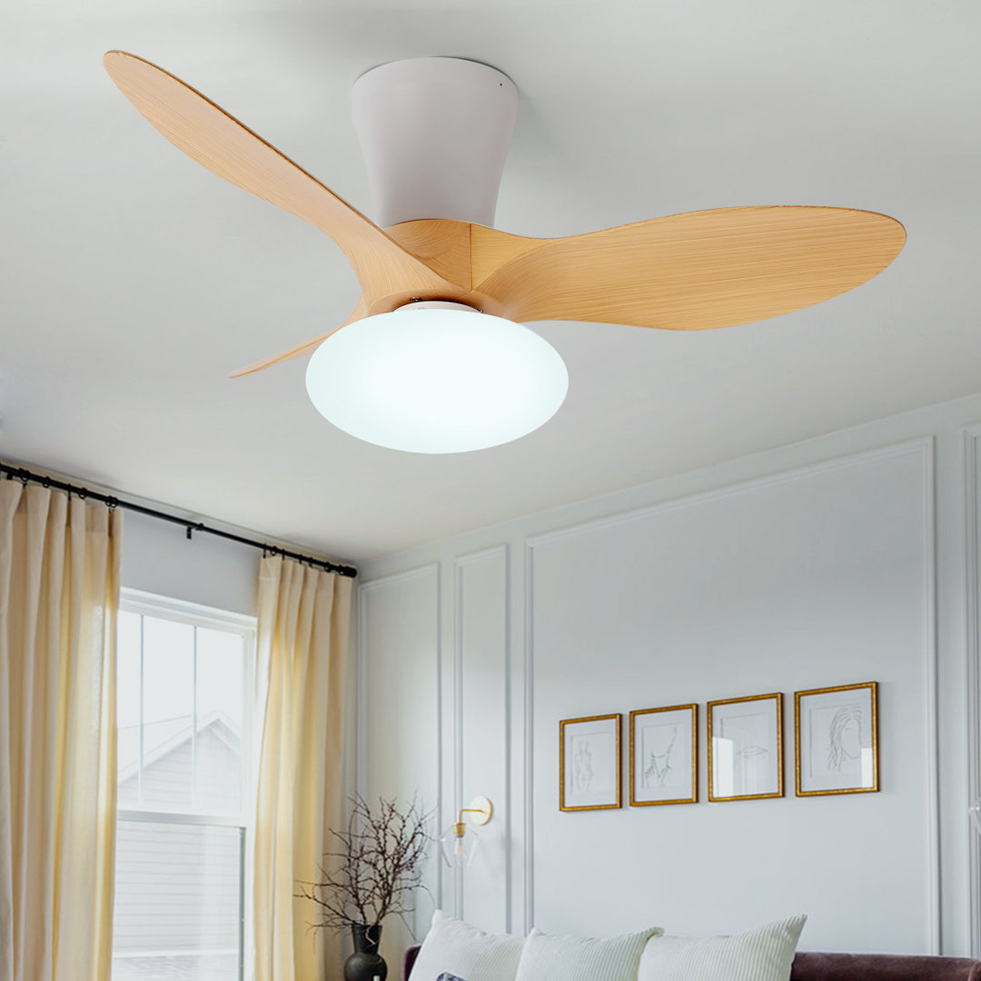 Benioff Ceiling Fan with LED Lights Wrought Studio™