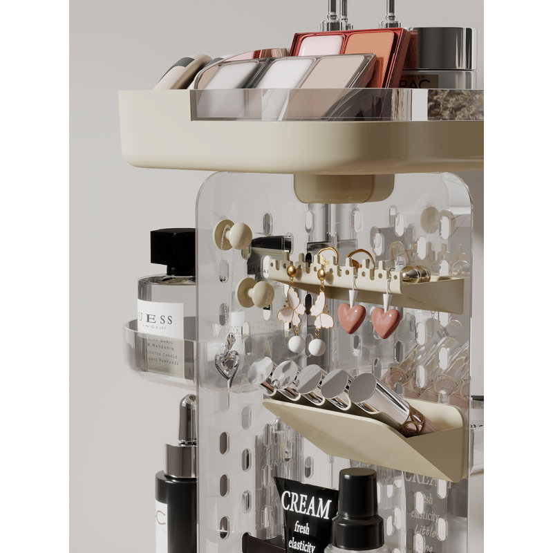 Organisateur de meuble-lavabo rotatif 360 ° multifonctionnel, Black
