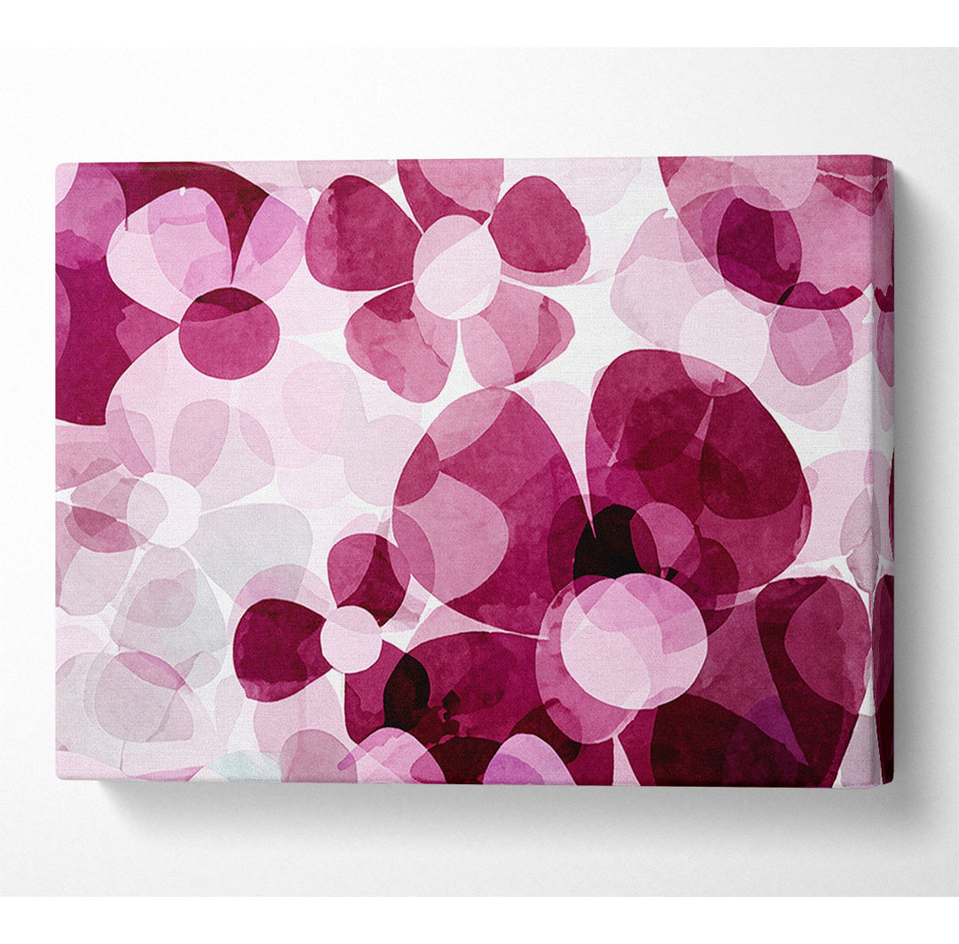 Mauve Pink Daisies - Kunstdrucke auf Leinwand