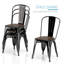 Chaise d’appoint empilable à dossier en lattes de fer Northolt-1978775765