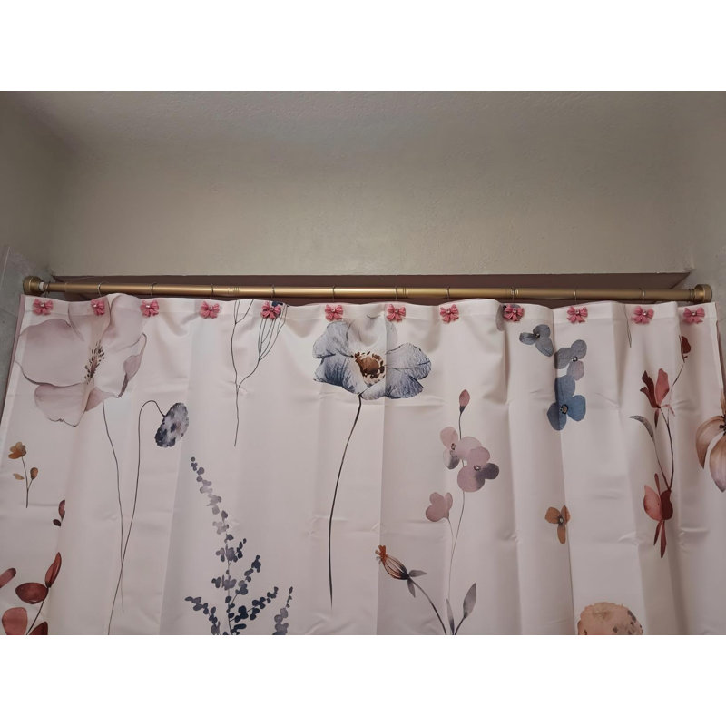 Tringle à rideau de douche dorée 34 à 66 pouces (2,8 à 5,5 pi)