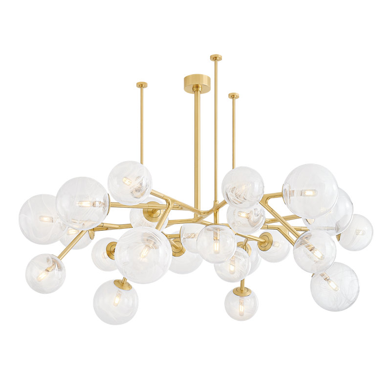 Glasgow Chandelier, 13.50" H x 67.25" W x 67.25" D, 24