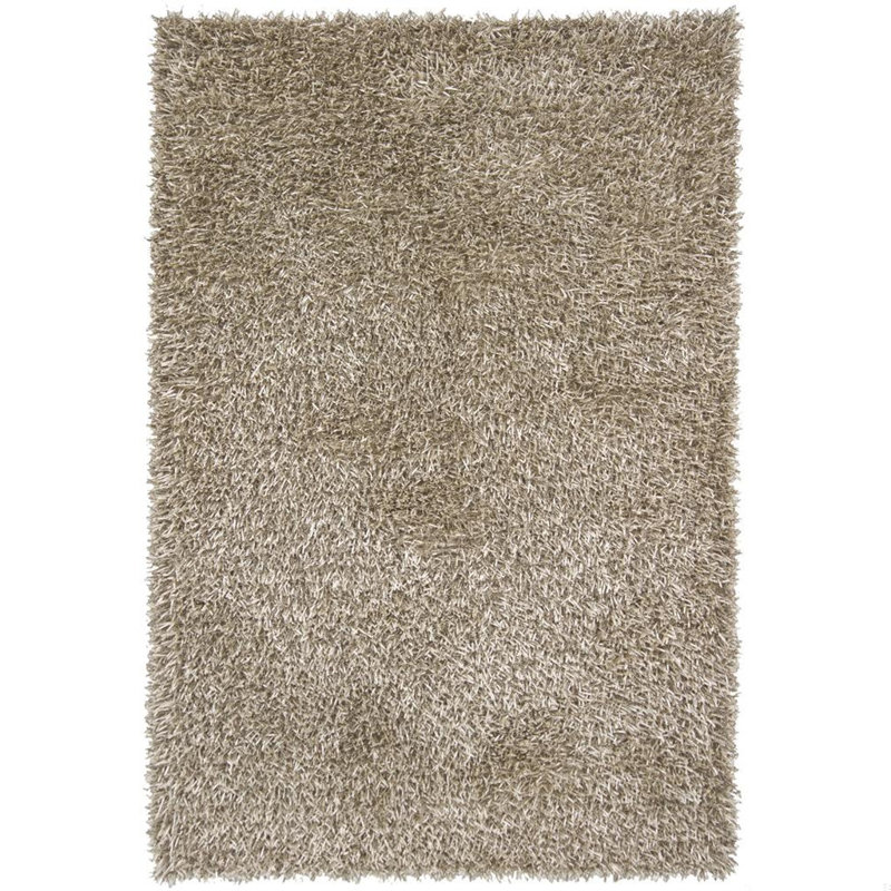 Tapis tissé à la main rouge et noir à poils longs Arae Authentic, Rectangle 5 pi x 7 pi 6 po, Rouge