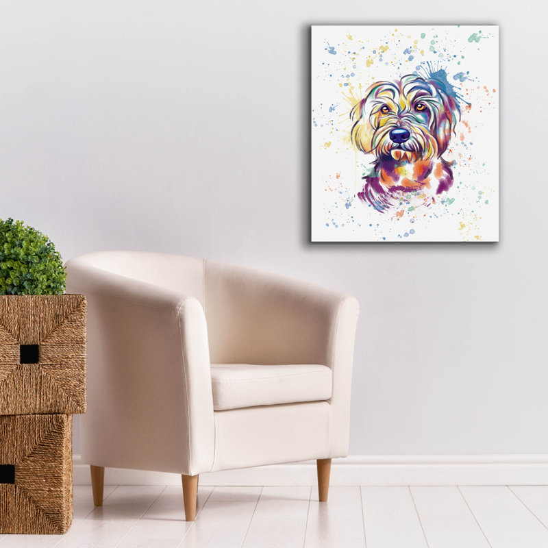 «Colorful Watercolor Goldendoodle 2» par Furbaby Affiliates