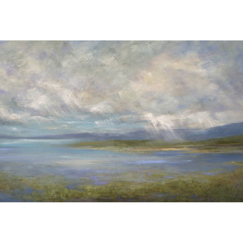 « south bay lights », peinture sur toile, H 8 po x l 12 po