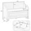 Banc de rangement pour chaussures 42 po avec banc d'entrée-1785535147