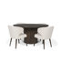 Terra Fluted Dining Table - 4 Niles Chairs
