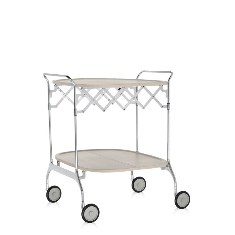 Chariot de cuisine Gastone Chromo, Crème
