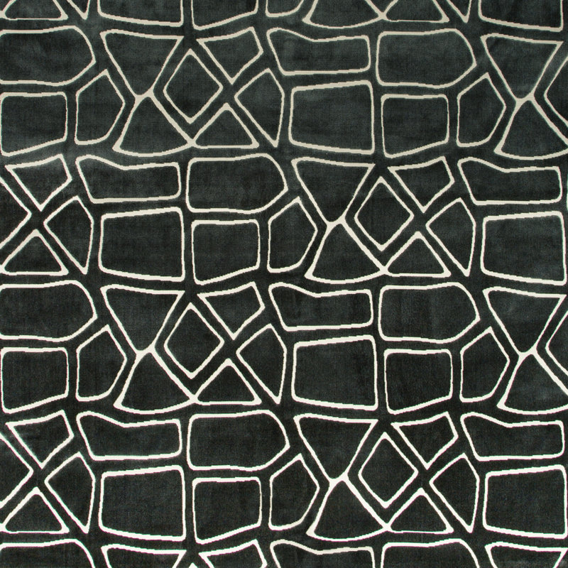 Sagamore Mural Velvet Fabric, Neptune