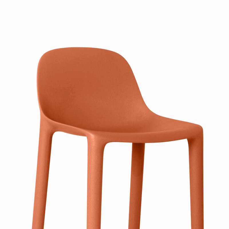 Broom Stool, Terracotta Orange, Bar Stool (30" Seat Height)