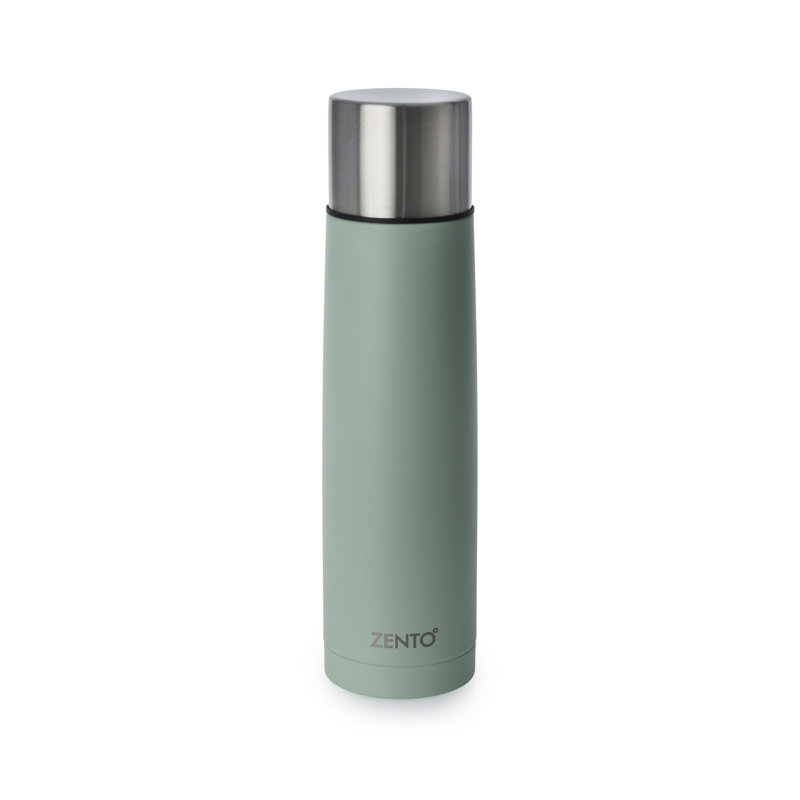 Casa & Casa 500ml Double Wall Insulated Metal Travel Mug, Green