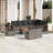 Vidaxl Garden Sofa Set Grey