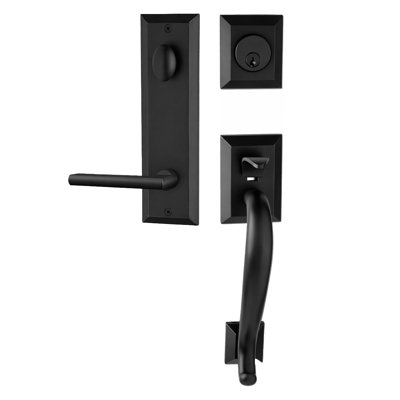 Bravura 913-939 Active Savannah Handleset with Charlotte Lever in Matte Black - L
