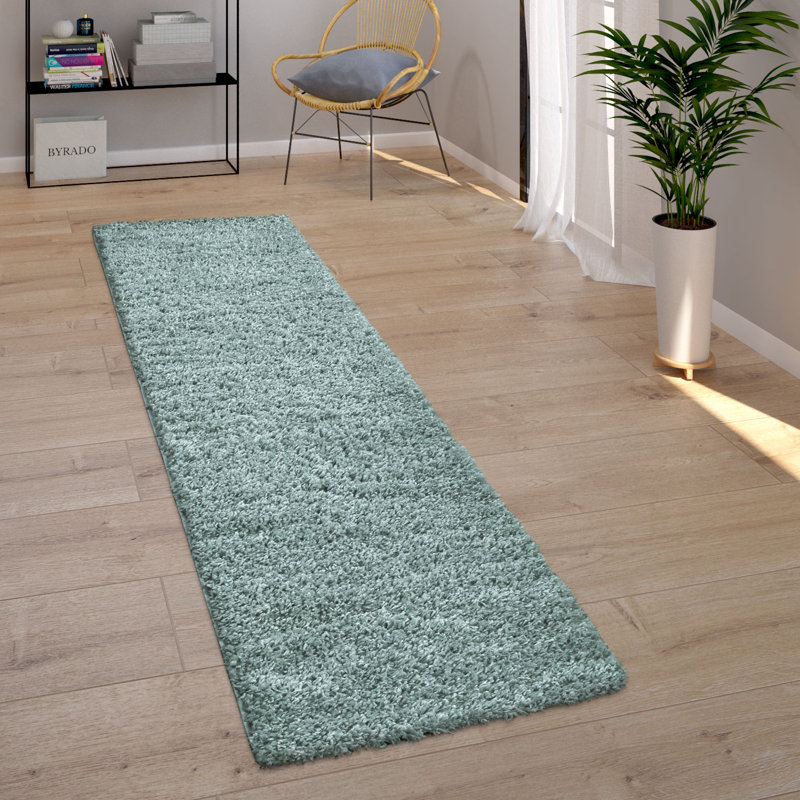 Tapis bleu turquoise Alaeyah, Tapis de couloir : 2 pi 4 po x 8 pi 2 po