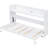 Bed Twin Xl With Desk, Led & . White Finish. Manufactured Employing Solid Wood And For A Versatile Home Office Or Guest Room Size Lights, White. Built Using