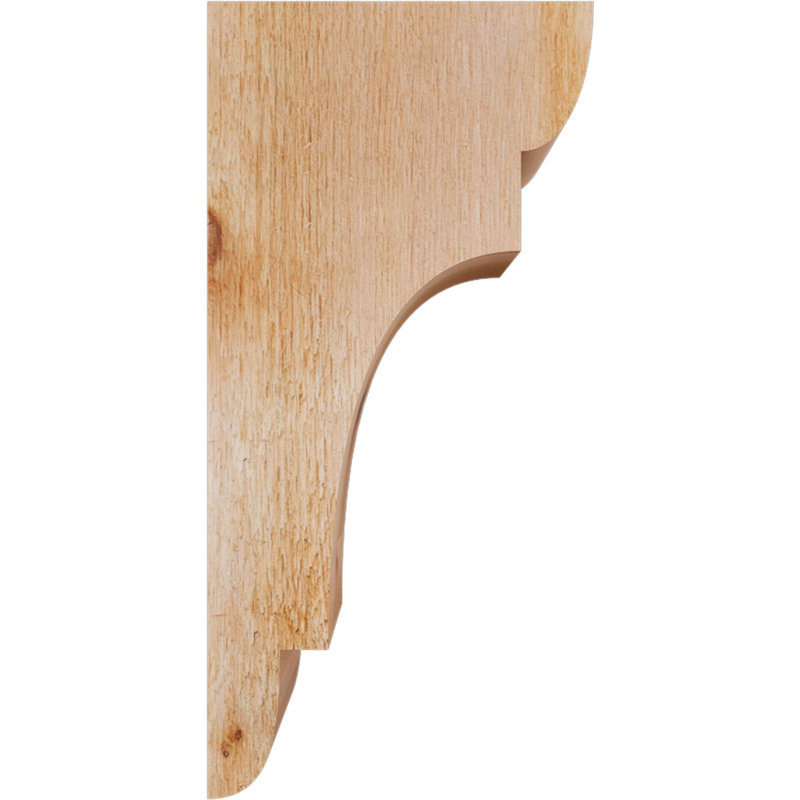 New Brighton Corbel, H 16 po x l 4 po x P 8 po, Cèdre rouge, Sciage brut