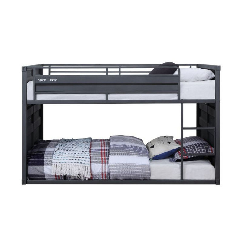 Griselda Kids Twin Bunk Bed, Gray
