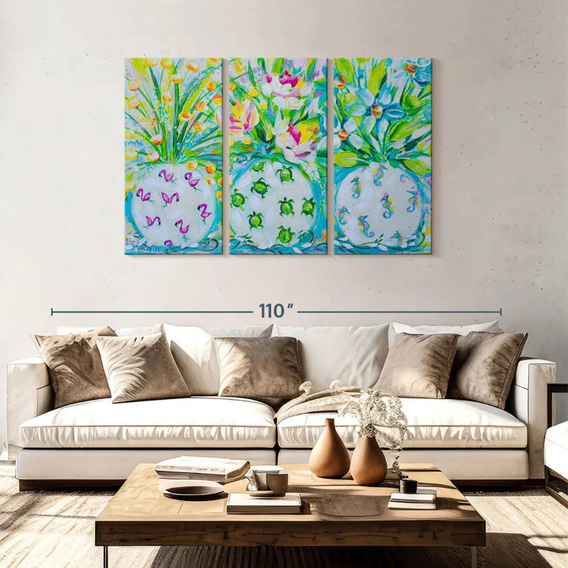 Harnek Coastal Trio, 48" H x 74" W