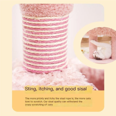 Flamingo Sisal Cat Tree Cat Climbing Frame