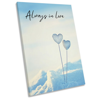 Always In Love Balloons - Wrapped Canvas Print
