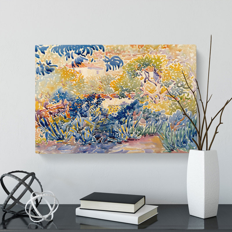 The Artists Garden by Henri-Edmond Cross - Wrapped Canvas, 35cm H x 60cm W x 3cm D