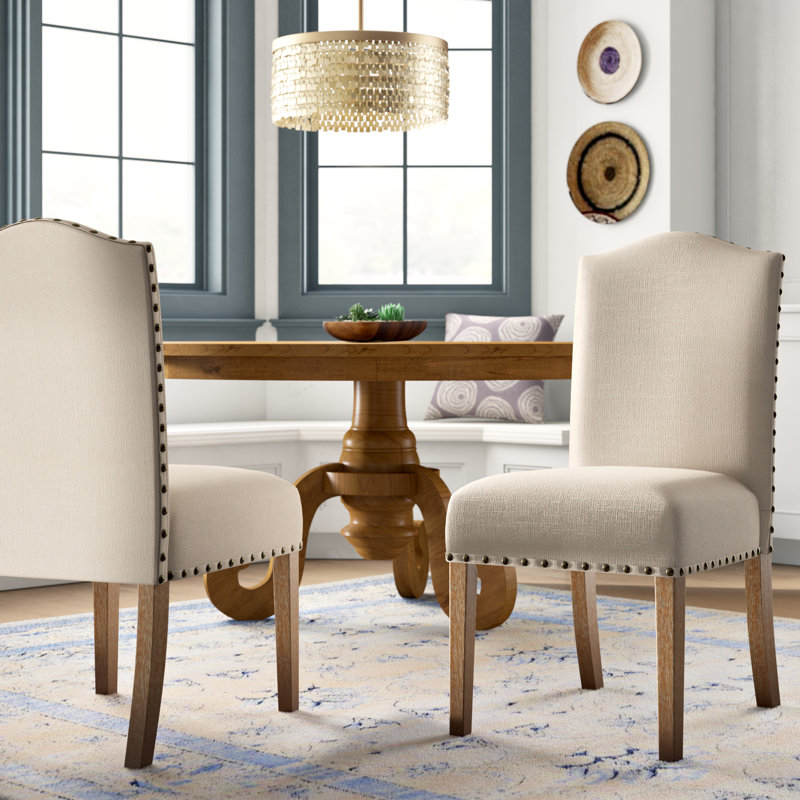 20'' H Upholstered Side Chair, Tan, 2