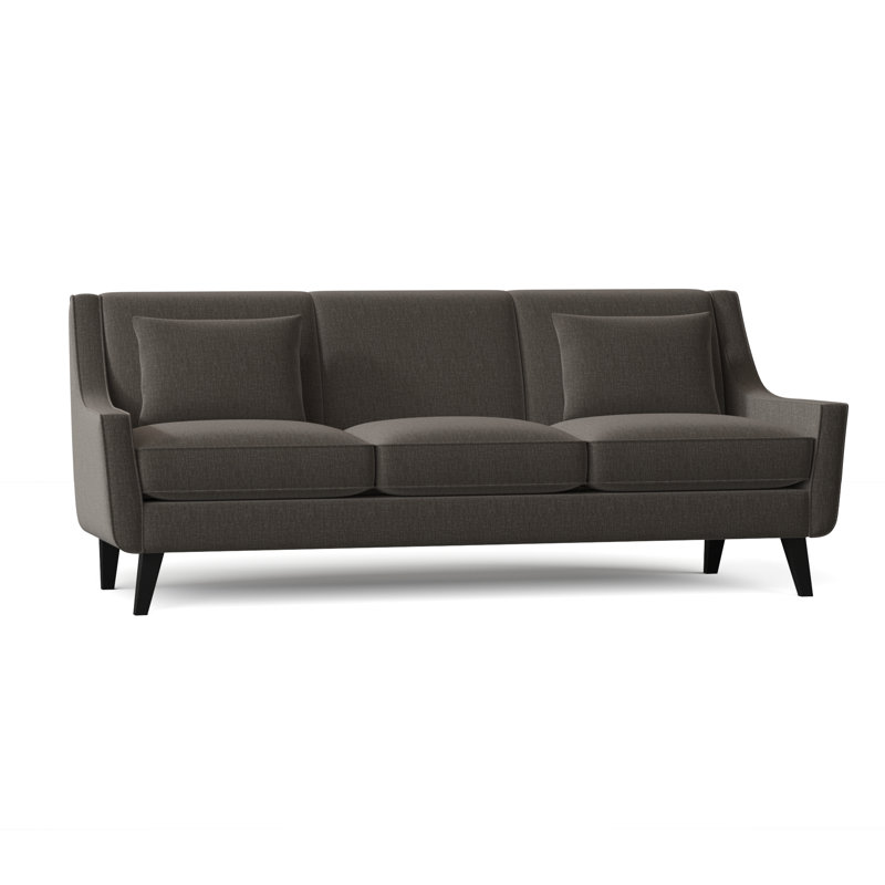 Gros Upholstered 85'' Sofa, Napa Steel Chenille